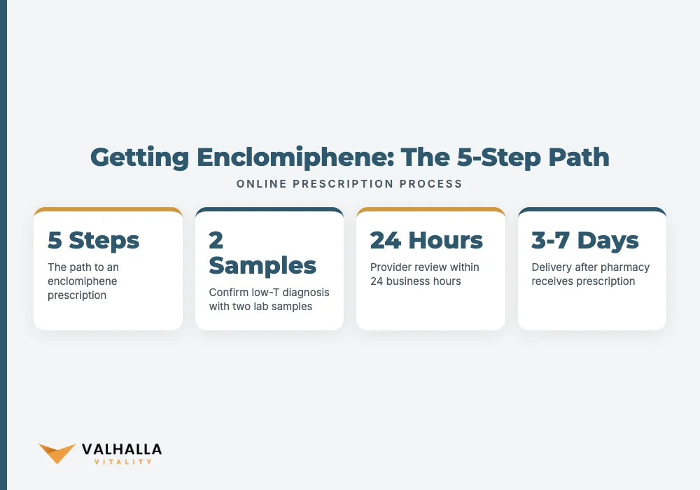 Getting Enclomiphene: The 5-Step Path