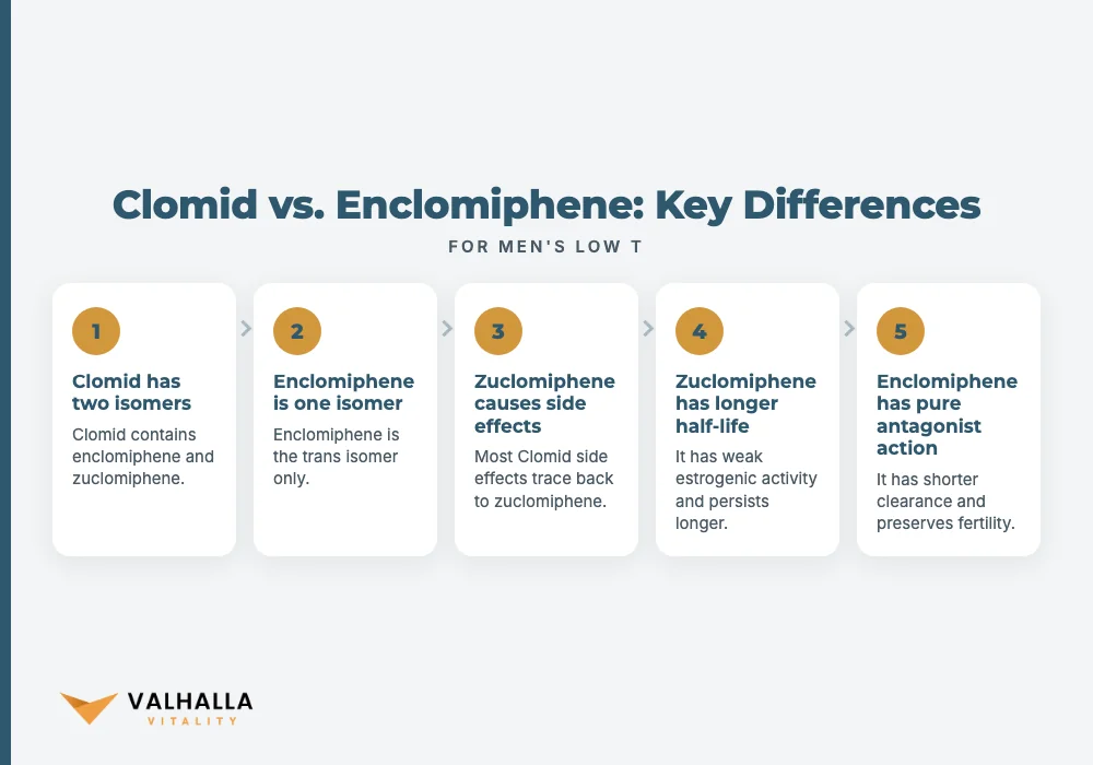 Clomid vs. Enclomiphene: Key Differences
