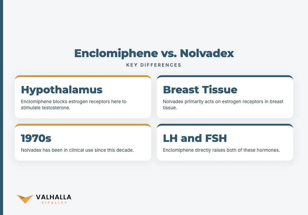 Enclomiphene vs. Nolvadex