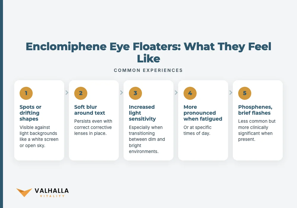 Enclomiphene Eye Floaters: What They Feel Like